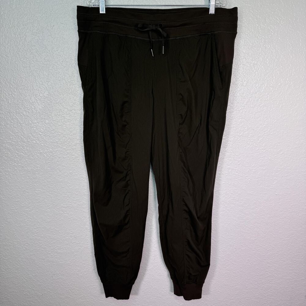 Lululemon Dance Studio Jogger Pants Womens 10 Athleisure Activewear Gym Green